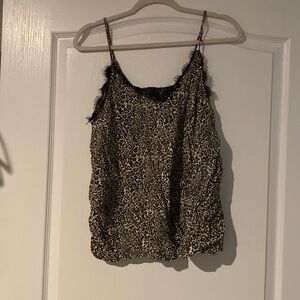 Mi Ami leopard lace tank